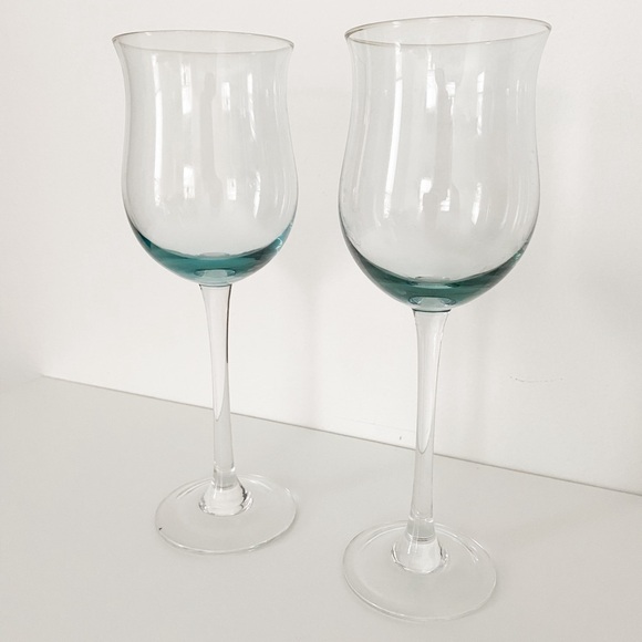 Vintage Coloured Wine Glass Set - Set of 2 - Picture 5 of 5
